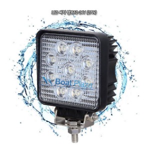 LED 써치 램프12-24V (27W)/서치 라이트/야간조명/작업등/중장비/전조등/안개등/활어차량/집어등/LED작업등/투광기 NO.981/SEA-4005146-S