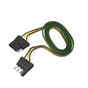 4 핀 커넥터 세트/ 트레일러쪽 &amp; 차량쪽 (1.5m 전선) / WESBAR