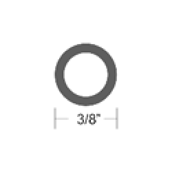 럽레일 인서트/OD 9.52mm, 흑색, 15m 당 가격