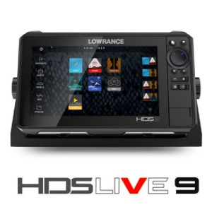 로렌스 한글 정품]HDS LIVE 9 / 처프+다운+사이드스캔+GPS겸용/액티브이미징소나/ 9인치화면/ 한글해도/ 로렌스 레이더 확장가능/송수파기 별도선택