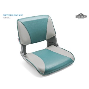 스키퍼 폴딩 시트/ 접는 의자 (연한 회색 + 푸른색)